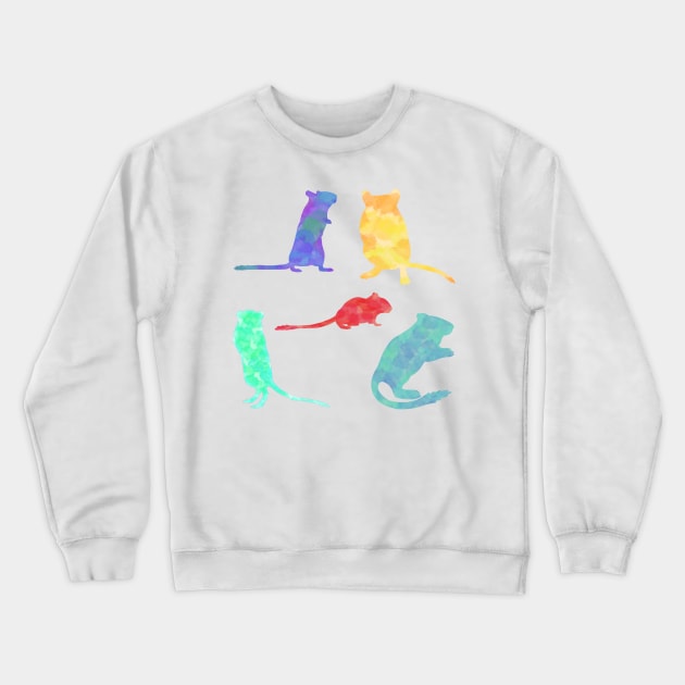 watercolour gerbil Crewneck Sweatshirt by Becky-Marie